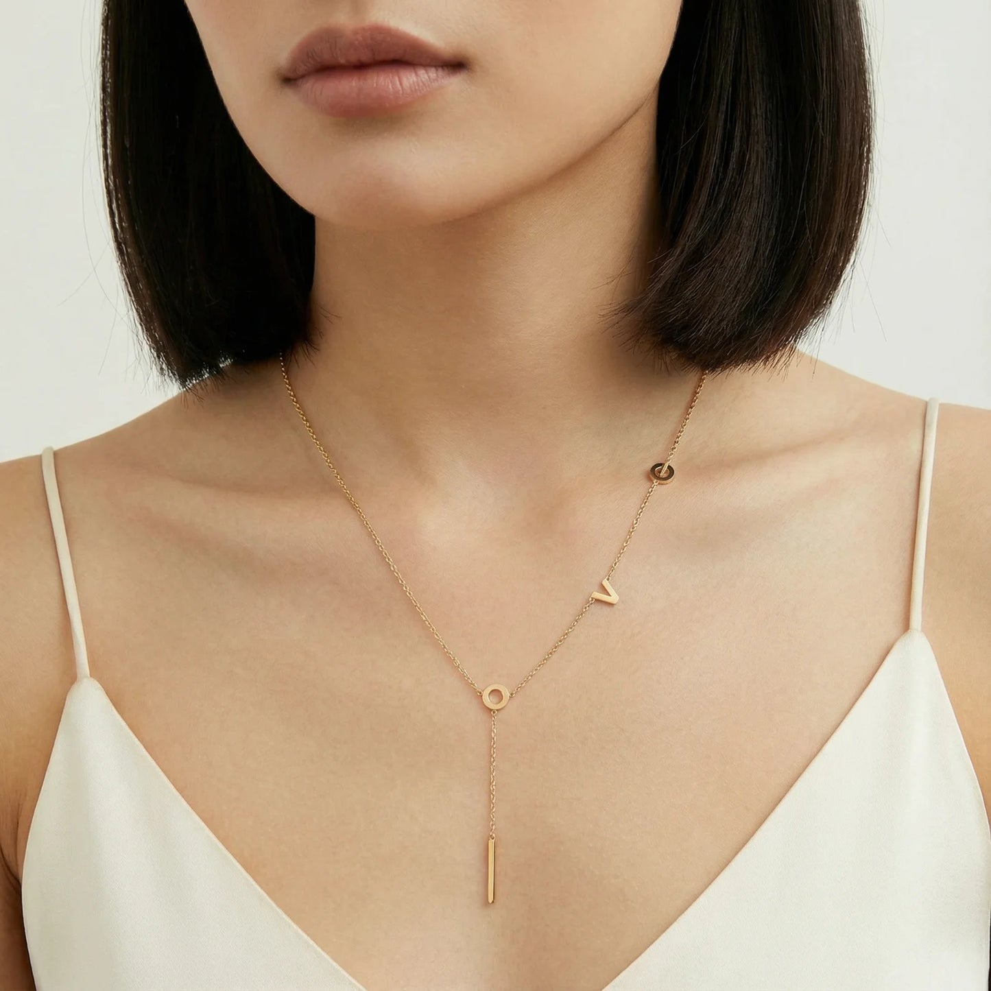 Collier Lariat Lettre d'Amour