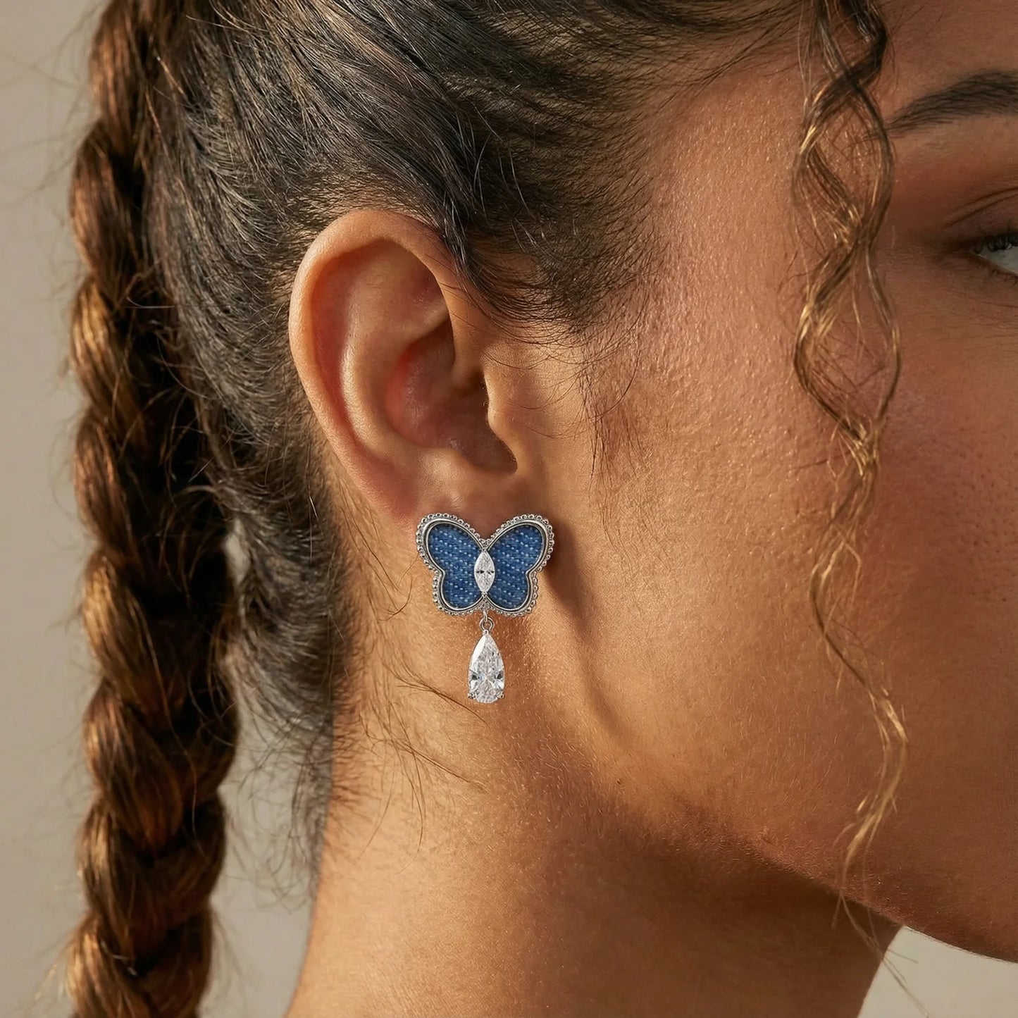 Electric Blue Butterfly Drops