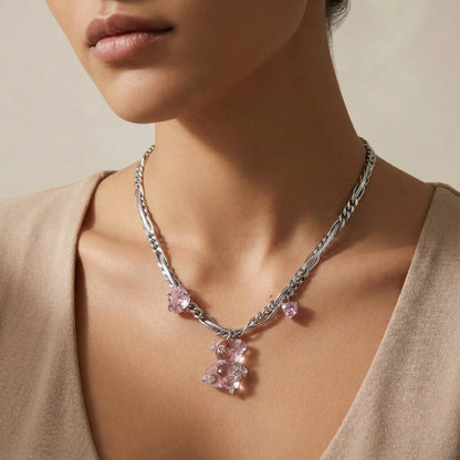 Collier Chaîne Rêves Rosés