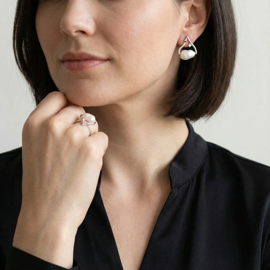 Boucles d'Oreilles Larme Perle