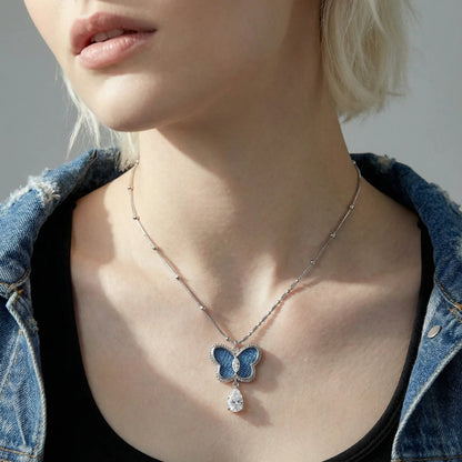 Collier Papillon Rêve Azur