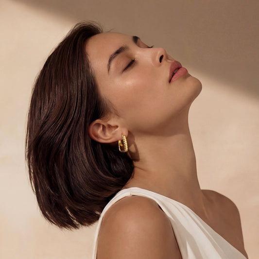 Créoles Huggie Bambou