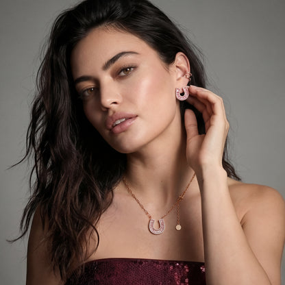 Parure Fer à Cheval Porte-Bonheur CZ