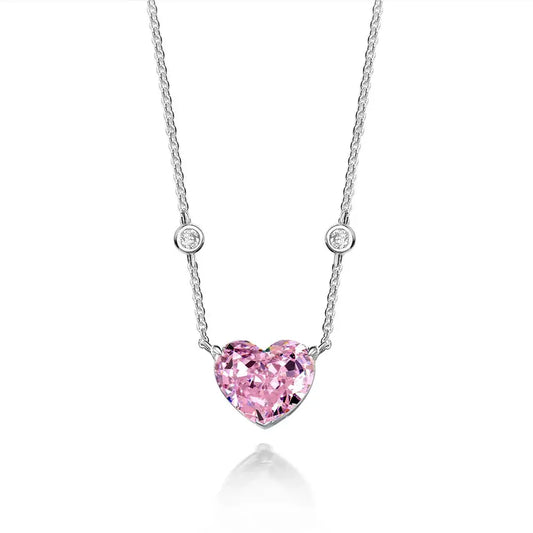 Collier Cœur St Cler Zoe Rose Argyle 4 Carats