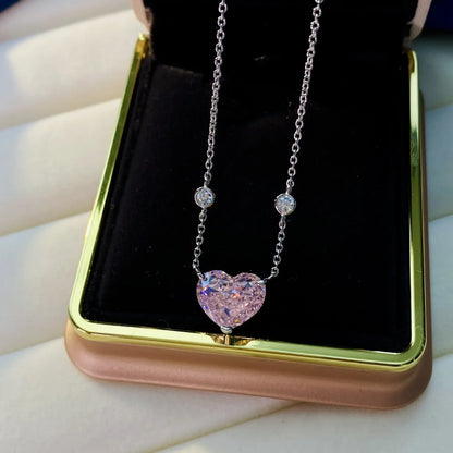 Collier Cœur St Cler Zoe Rose Argyle 4 Carats