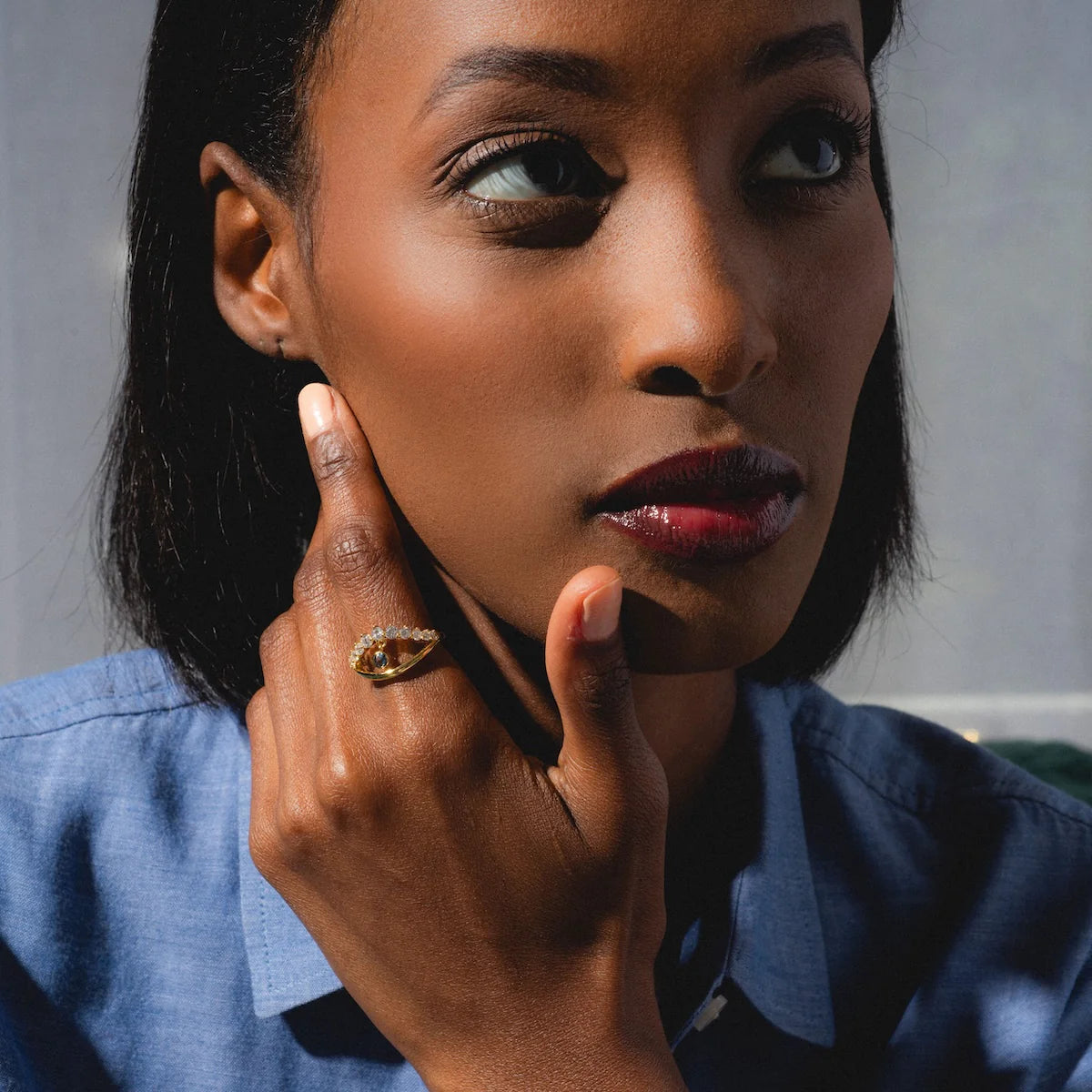 Bague Charme Mystique "Evil Eye"