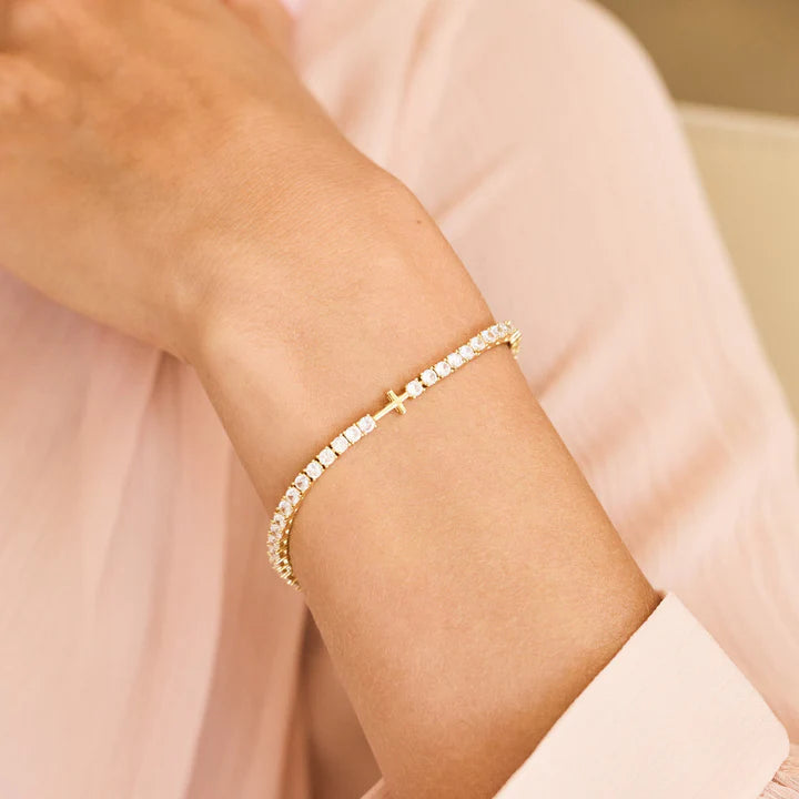 Coco Cross Tennis Bracelet
