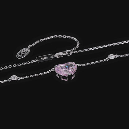 Collier Cœur St Cler Zoe Rose Argyle 4 Carats