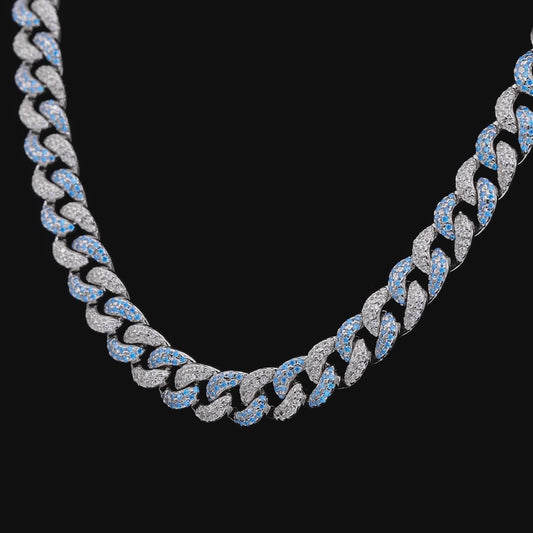 Sweet Havana 8mm  Collier Cuban Aqua