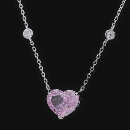 Collier Cœur St Cler Zoe Rose Argyle 4 Carats